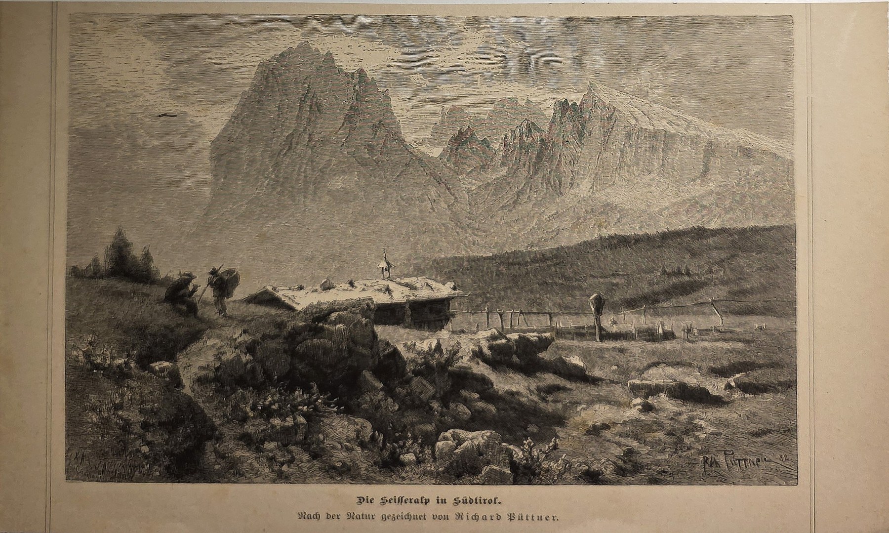 Bergmassiv über offener Hochfläche