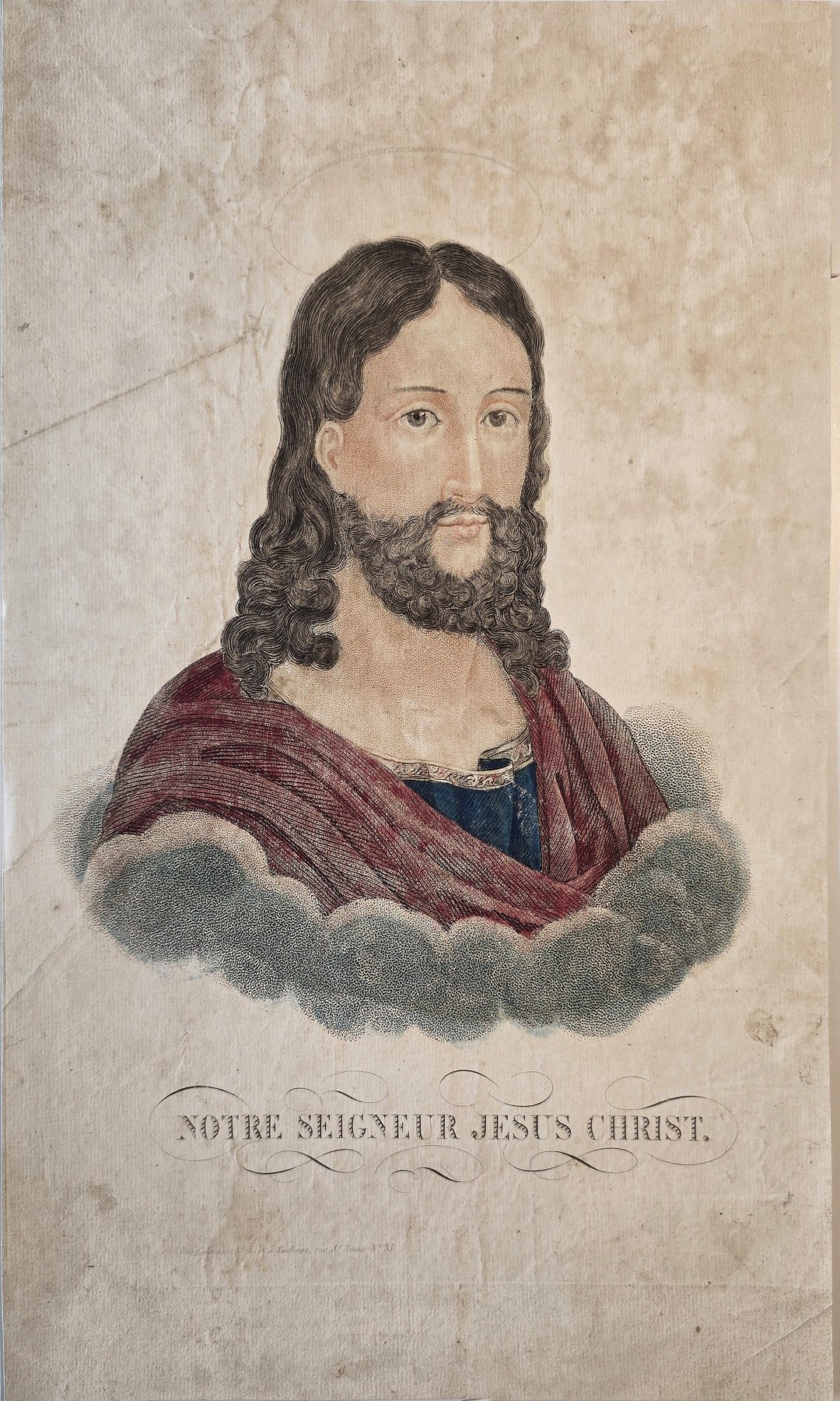 eines bärtigen Christusporträts
