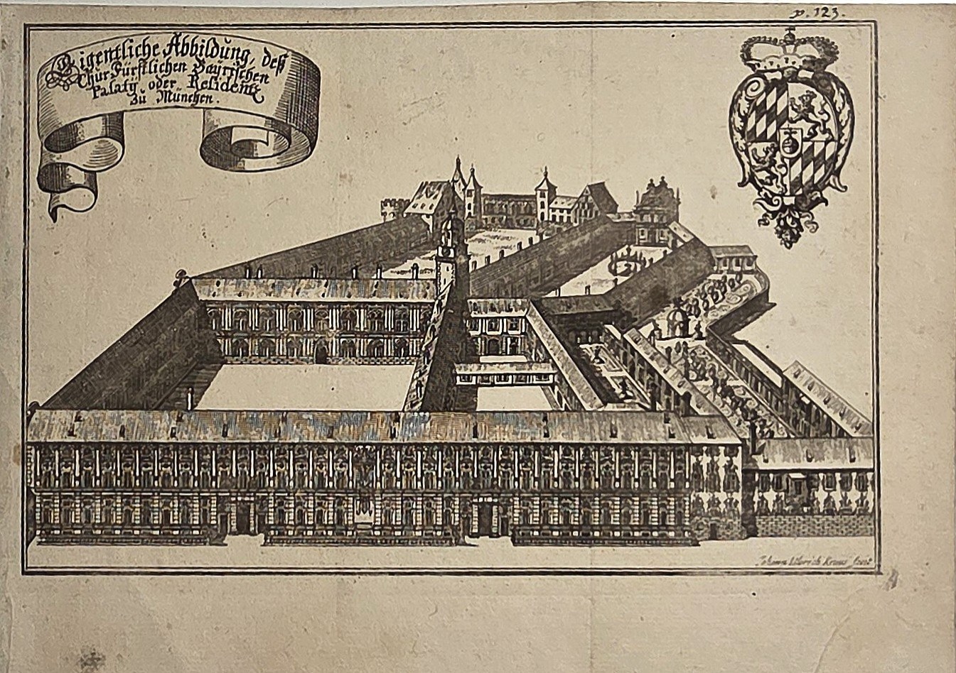 Große Residenzanlage in Vogelschau