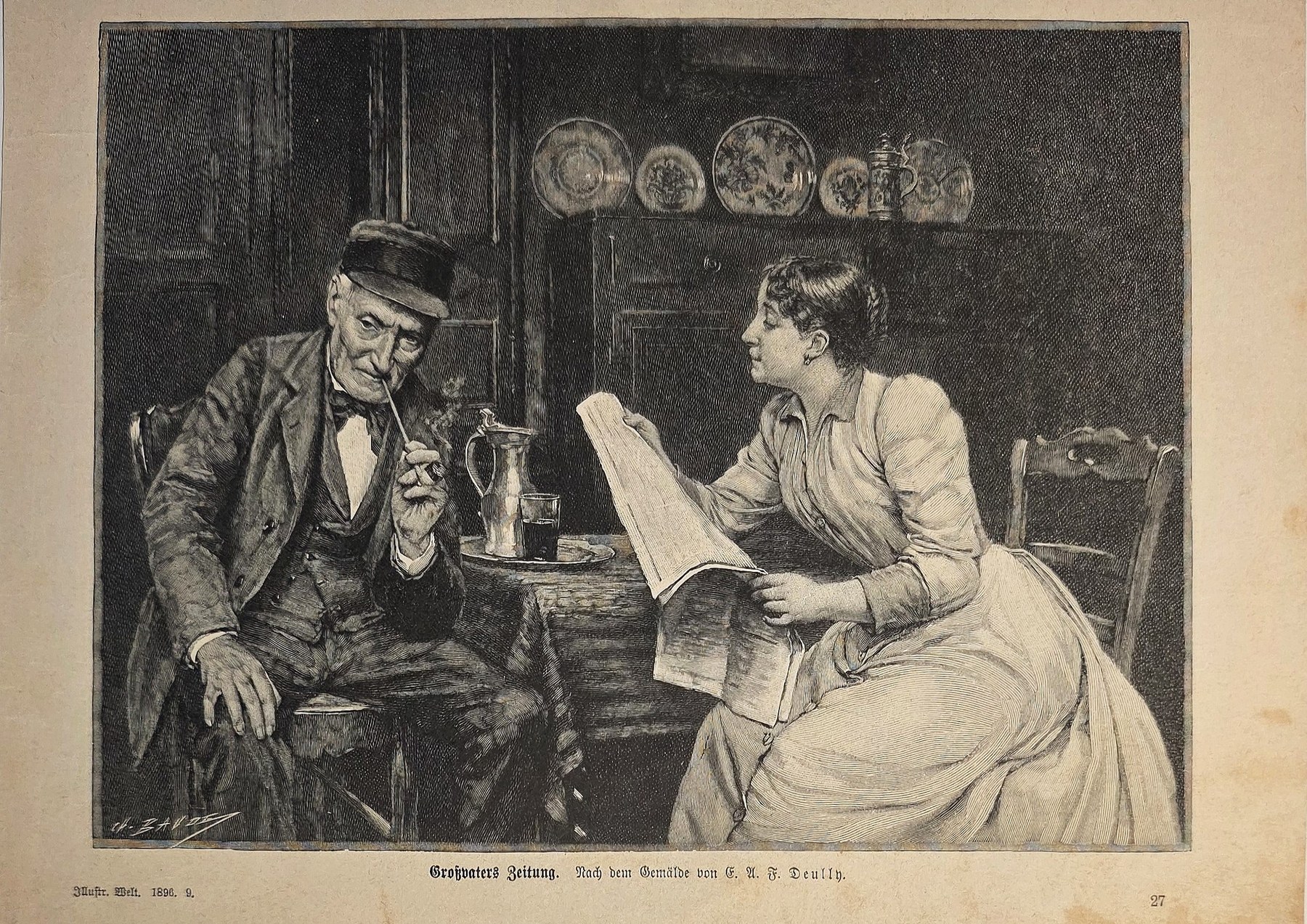 Mann und Frau beim Lesen