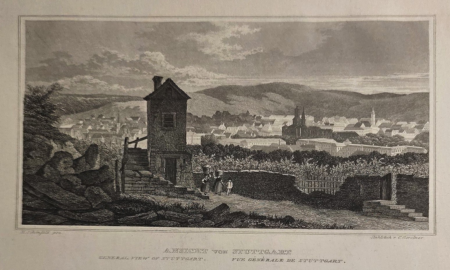 mit Wehrturm und weitem Landschaftspanorama