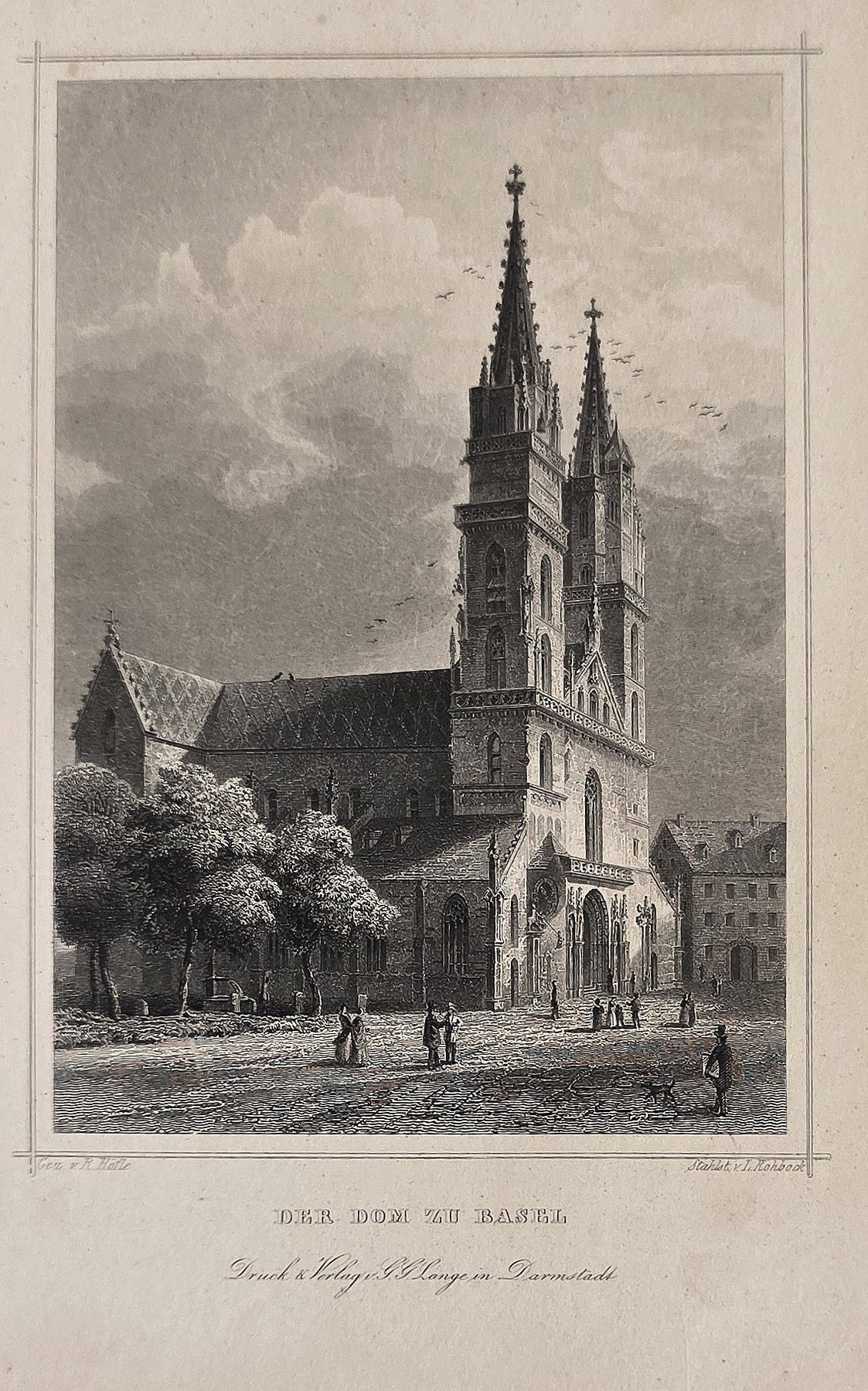Kirche mit zwei schlanken Türmen