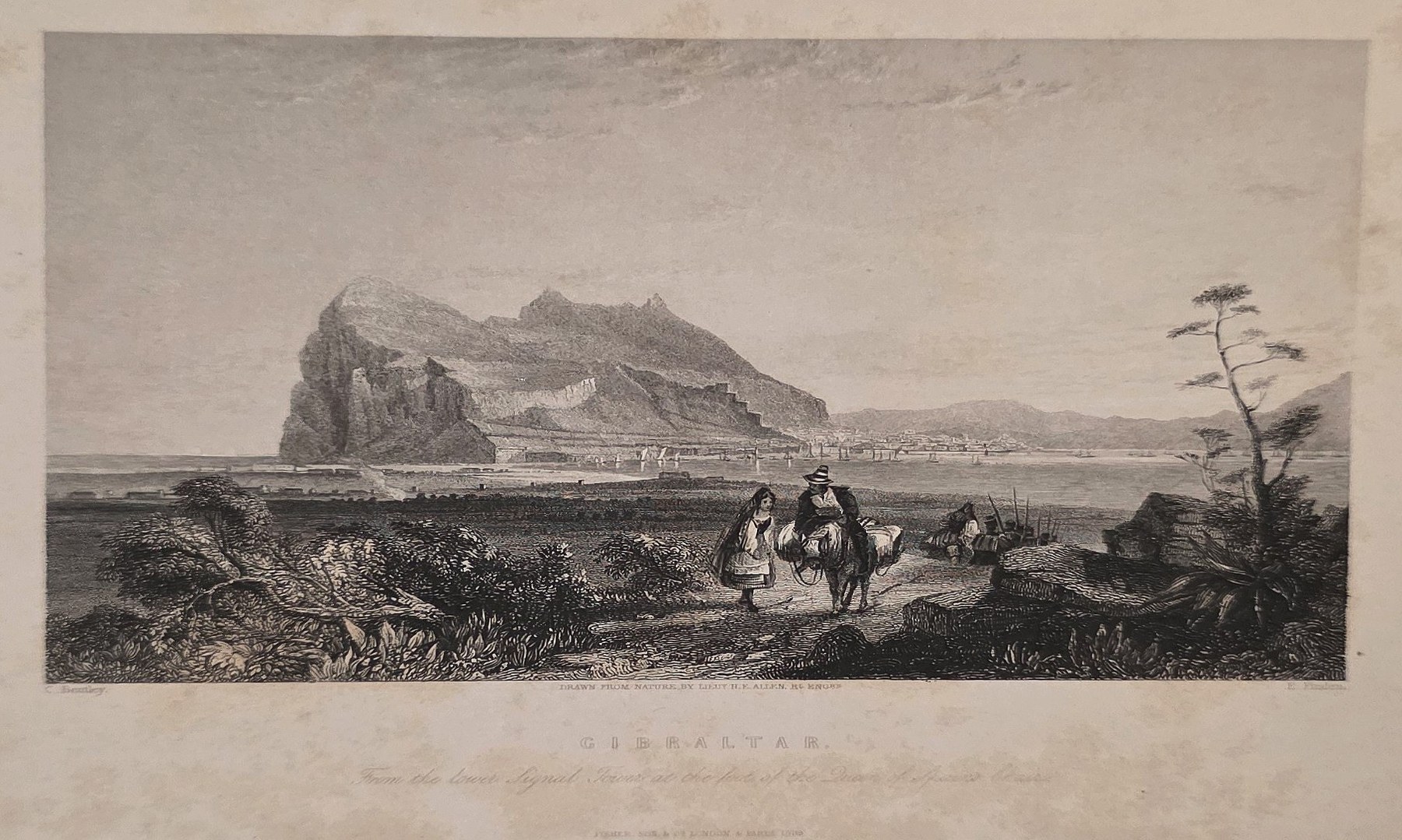 Felsiger Küstenblick mit Figuren