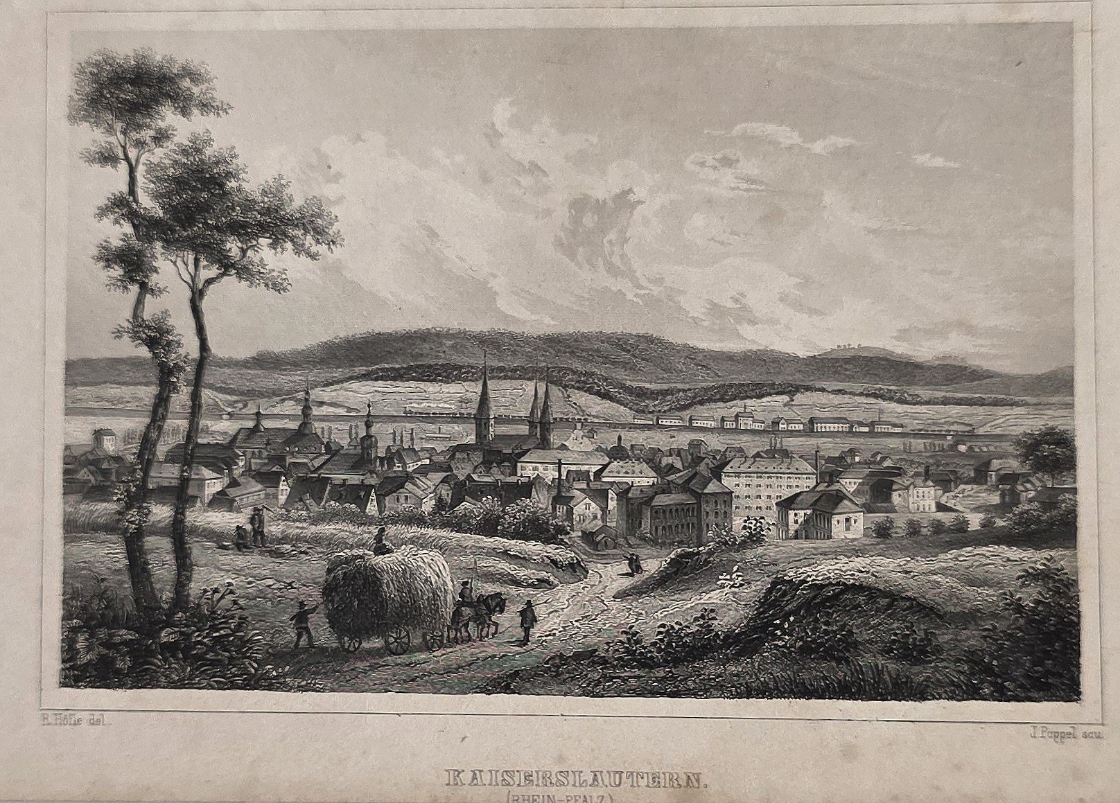 Talstadt mit Brücken und Hügeln