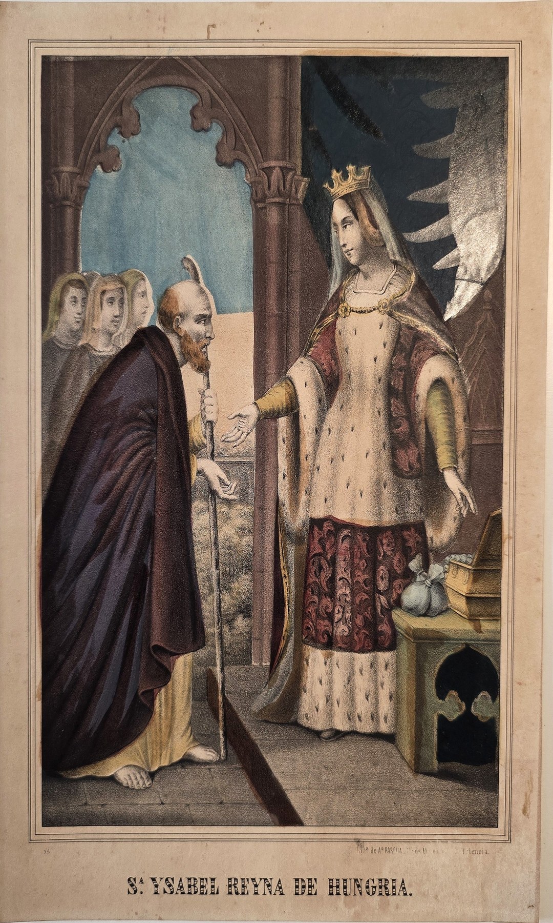 einer Begegnung zwischen Geistlichem und gekröntem Herrscher