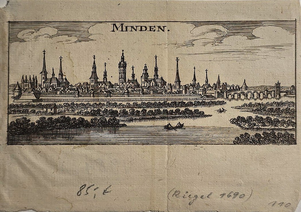 Stadtansicht Minden mit Kirchtürmen