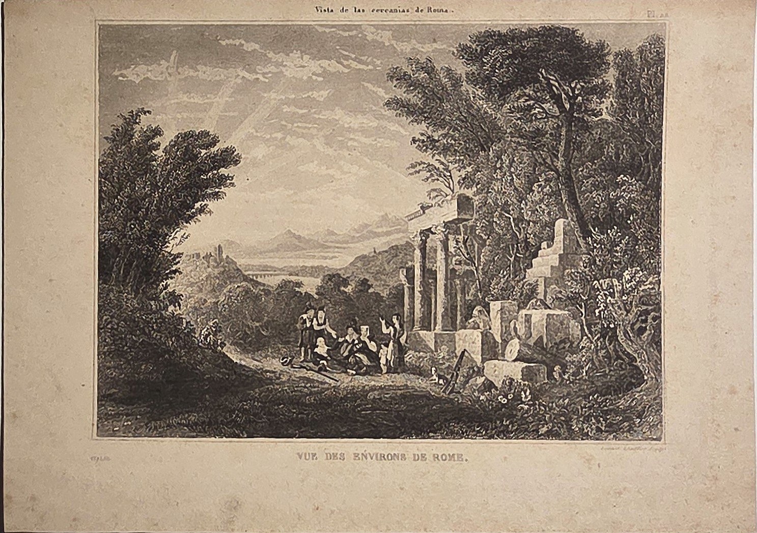 mit romantischer Ruinenlandschaft