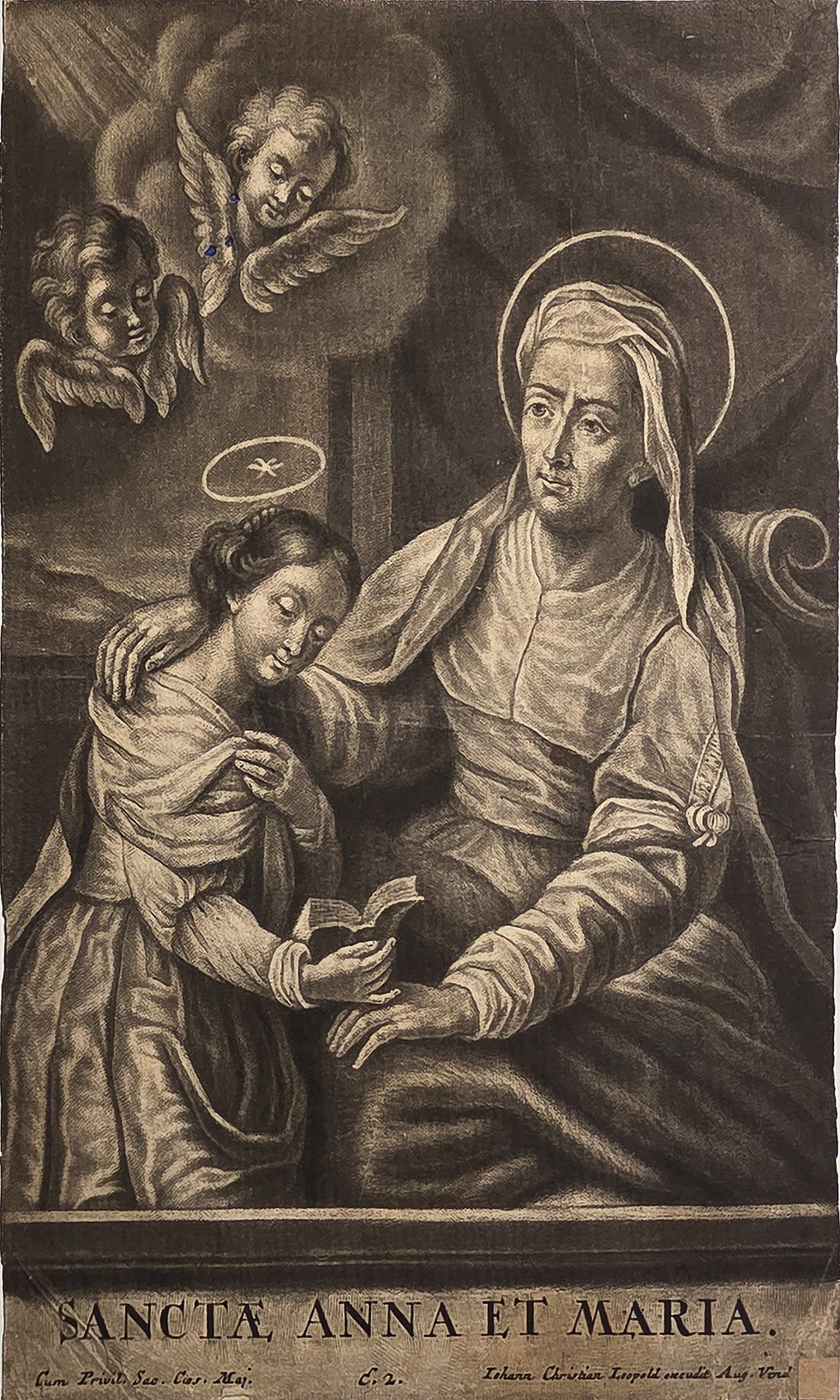Anna und Maria mit Engelsköpfen