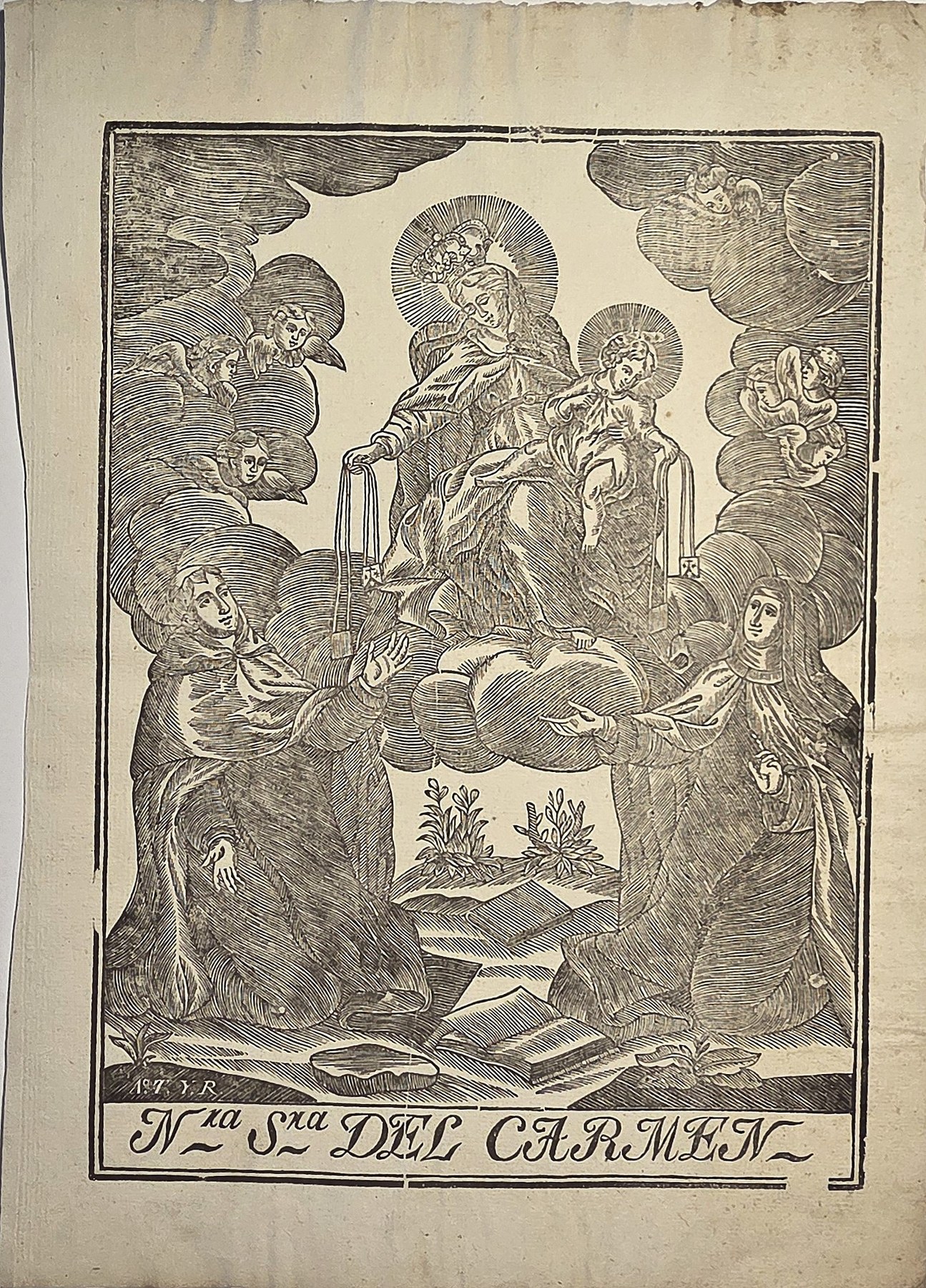 Nuestra Señora del Carmen – Marienfigur mit Heiligen
