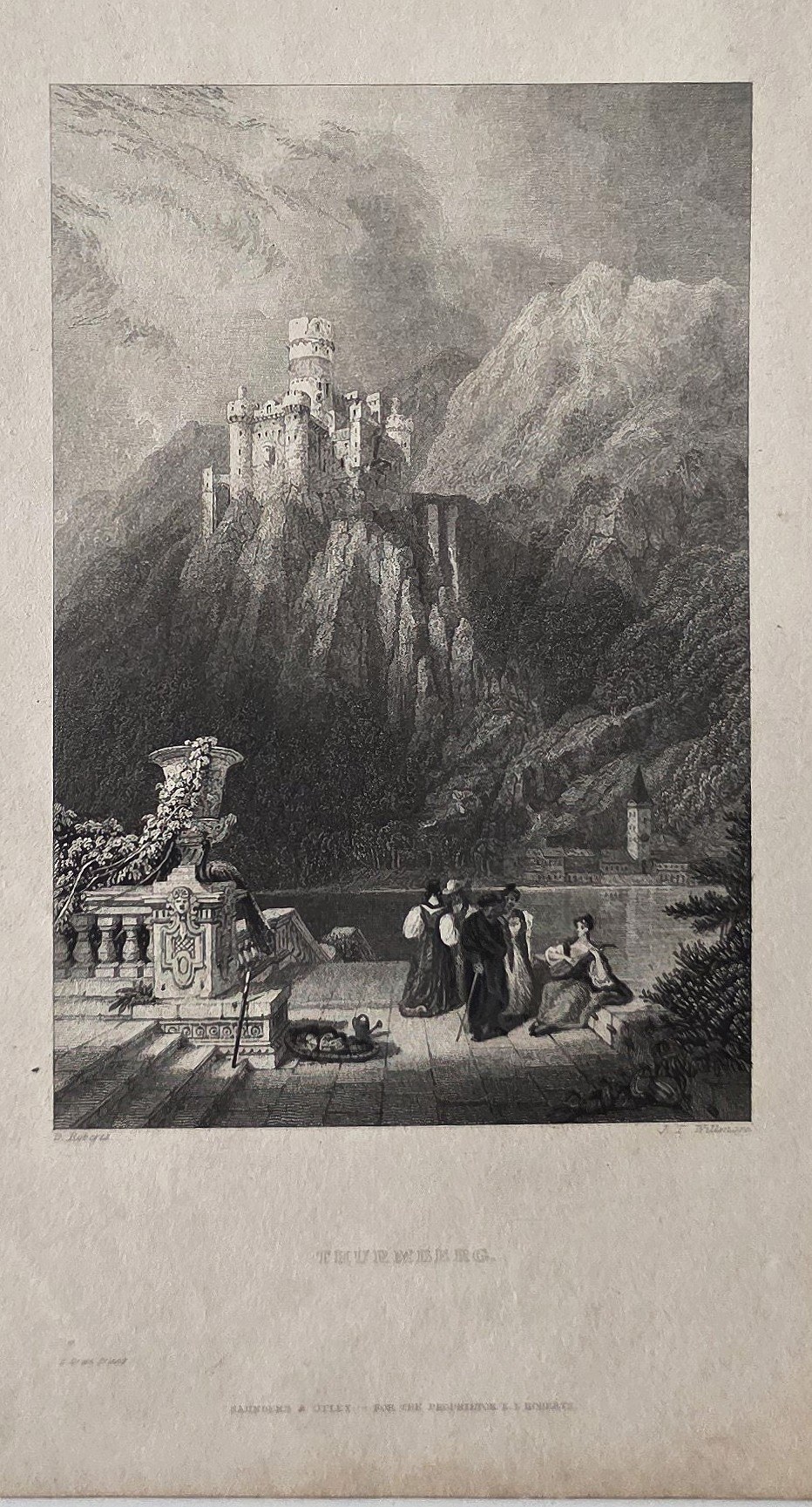 eines Aussichtspunktes mit Bergburg