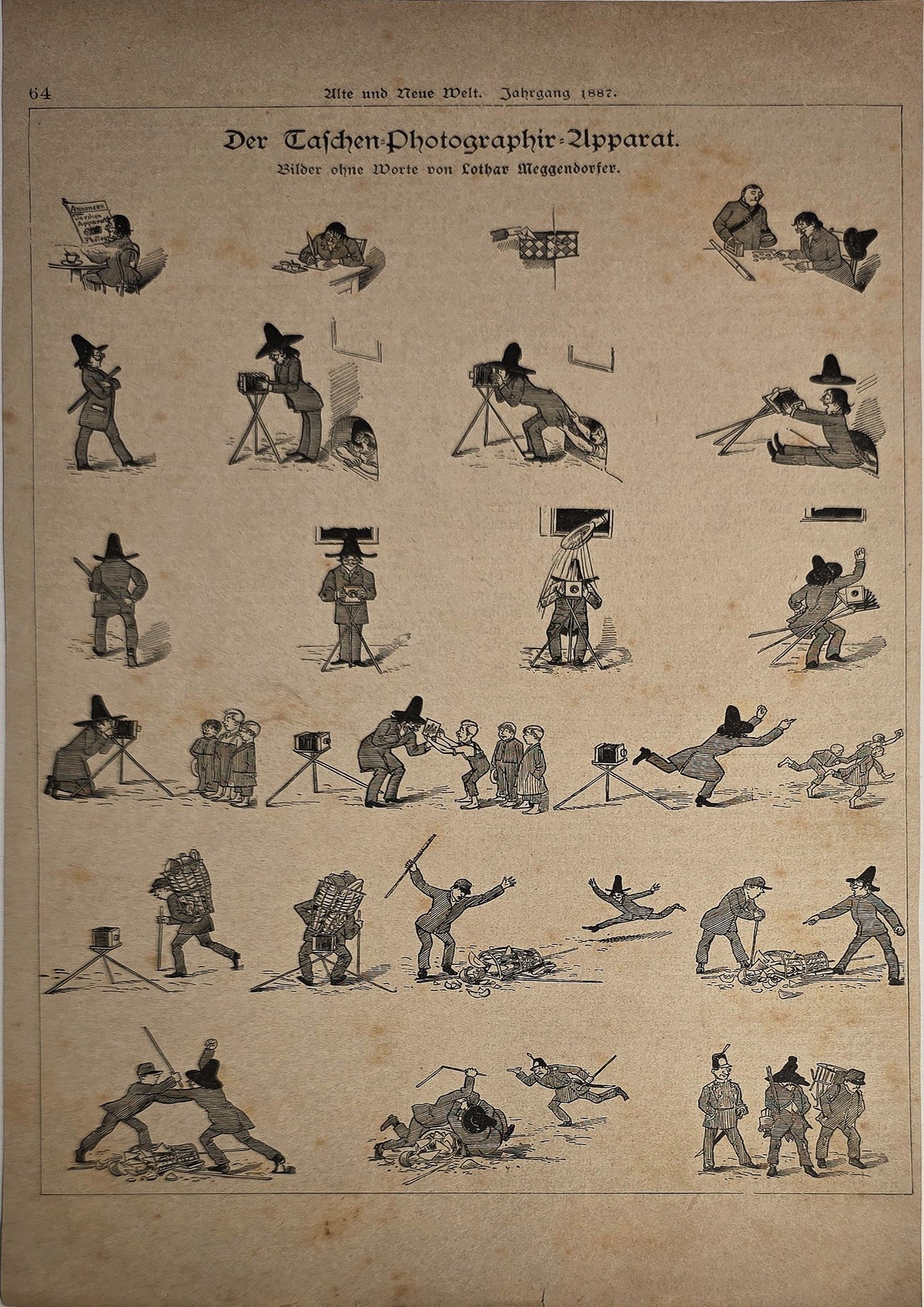 Bewegungsstudien mit kleinen Figuren