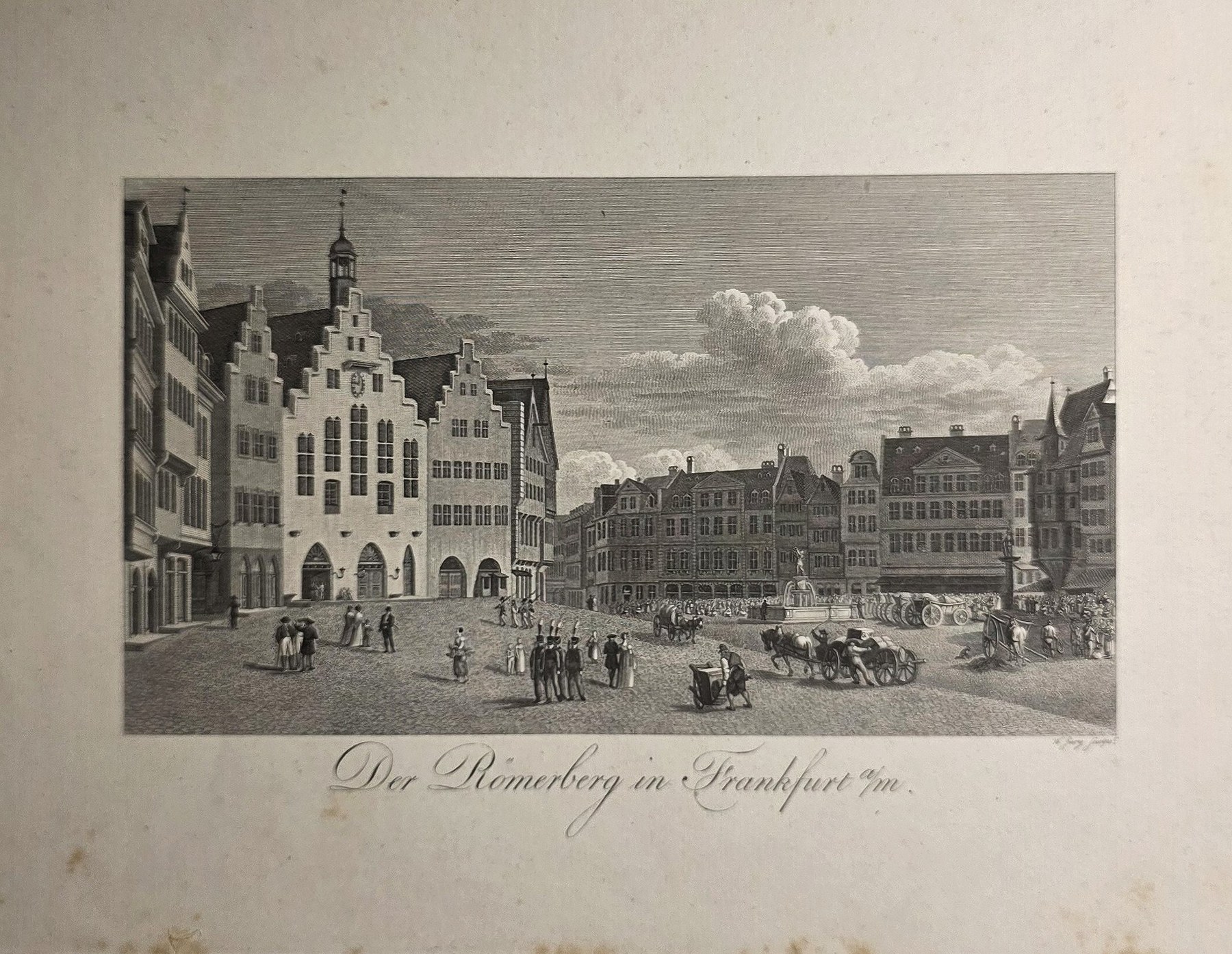 Der Römerberg in Frankfurt – belebter Platz als