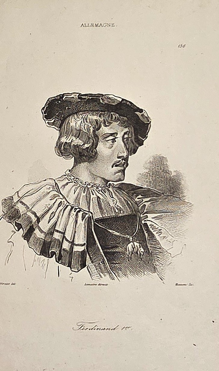 Porträt Ferdinands IV. mit Barett und Halskrause
