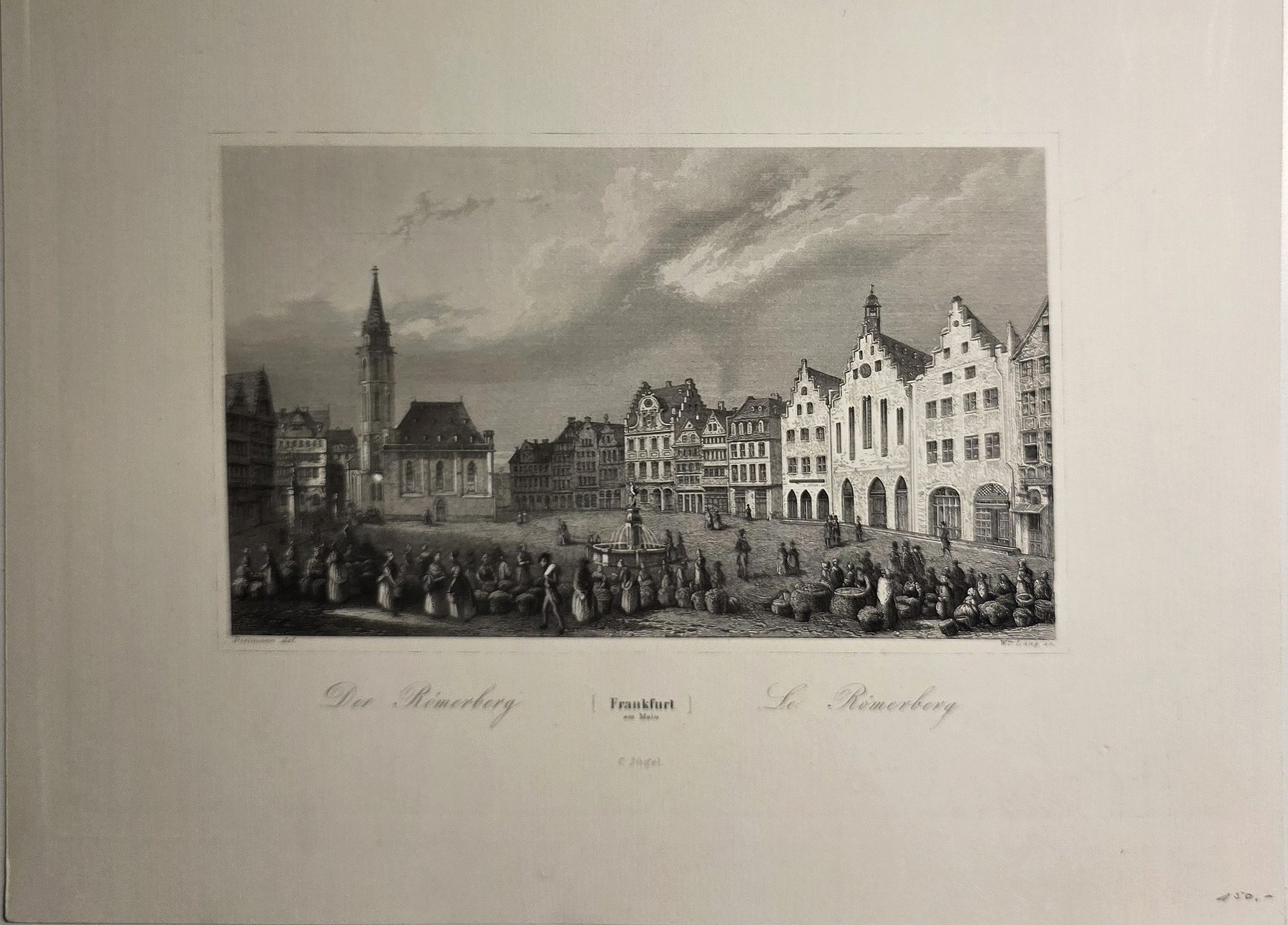 Der Römerberg – historische Platzansicht im