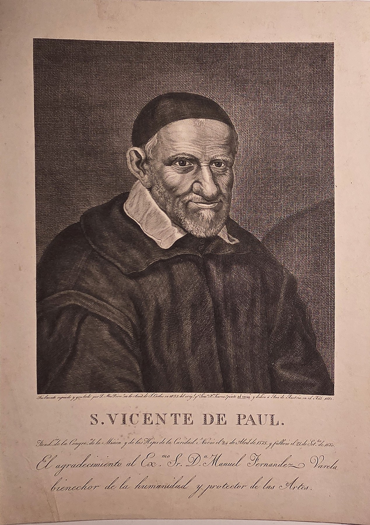 Vinzenz von Paul im Brustbild
