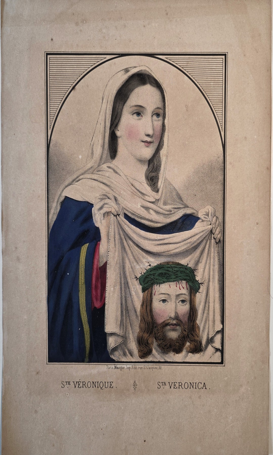 einer Frau mit Schleier und Antlitzdarstellung