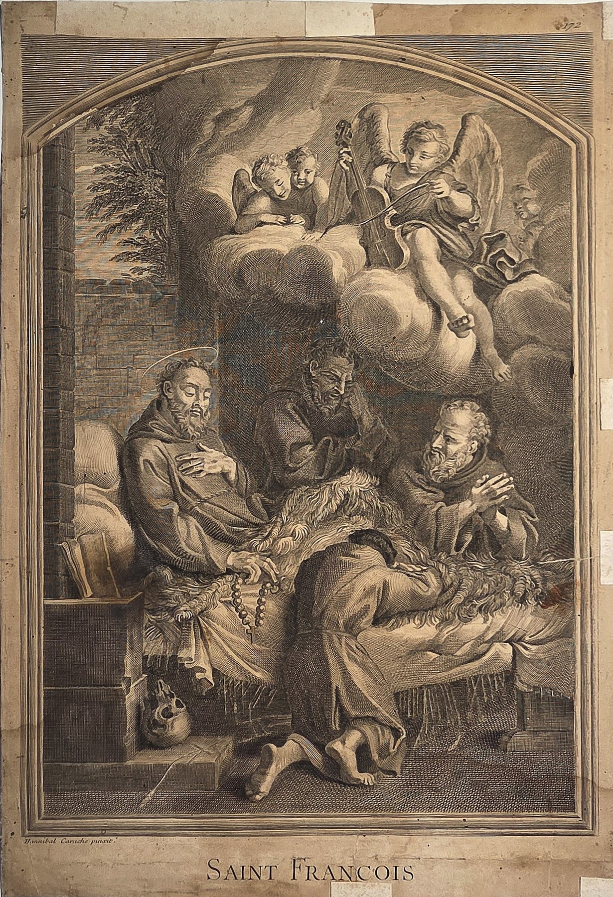 Saint Francois – Sterbeszene mit Engeln