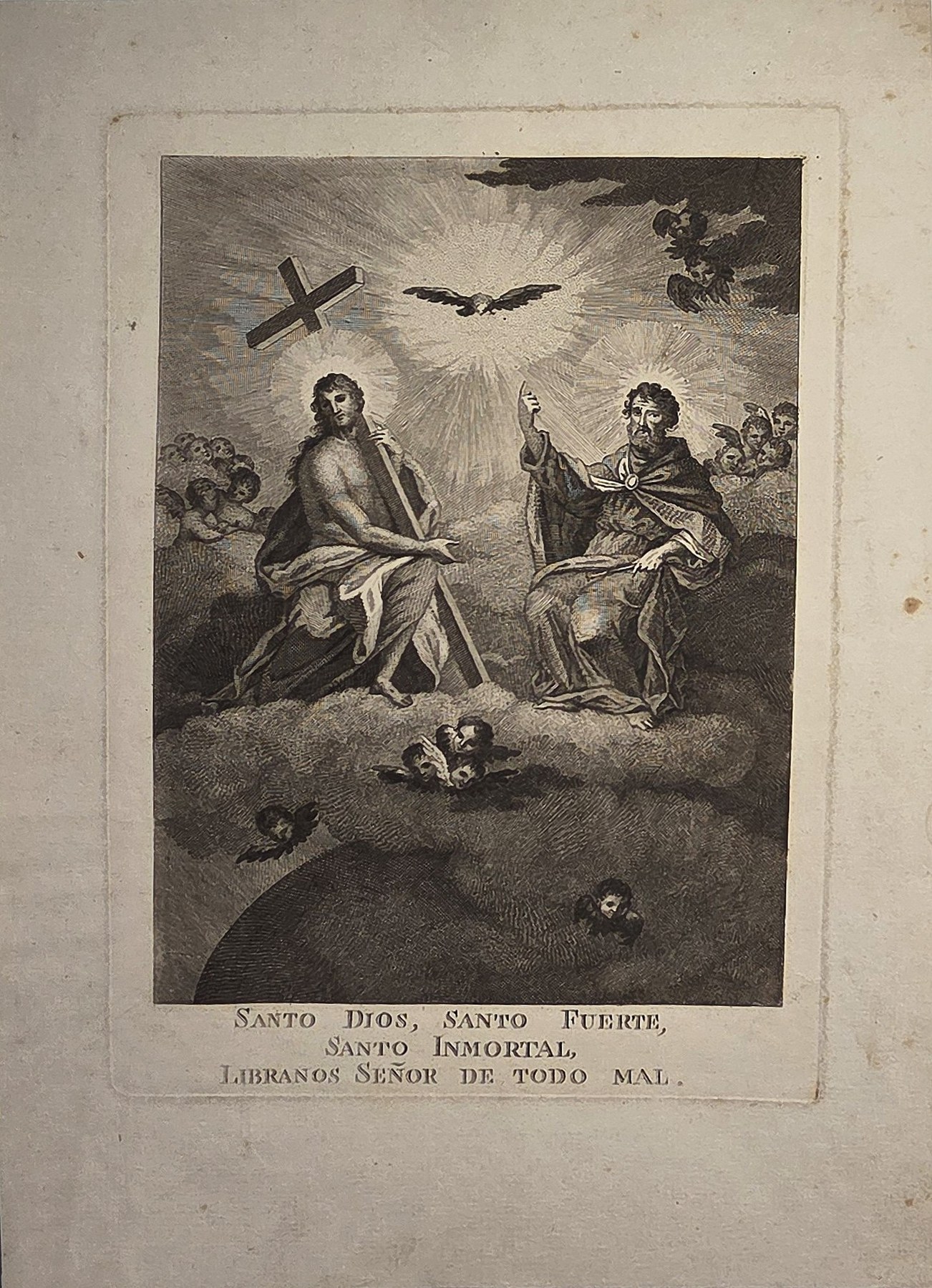 Santo Dios, Santo Fuerte – Dreifaltigkeitsdarstellung