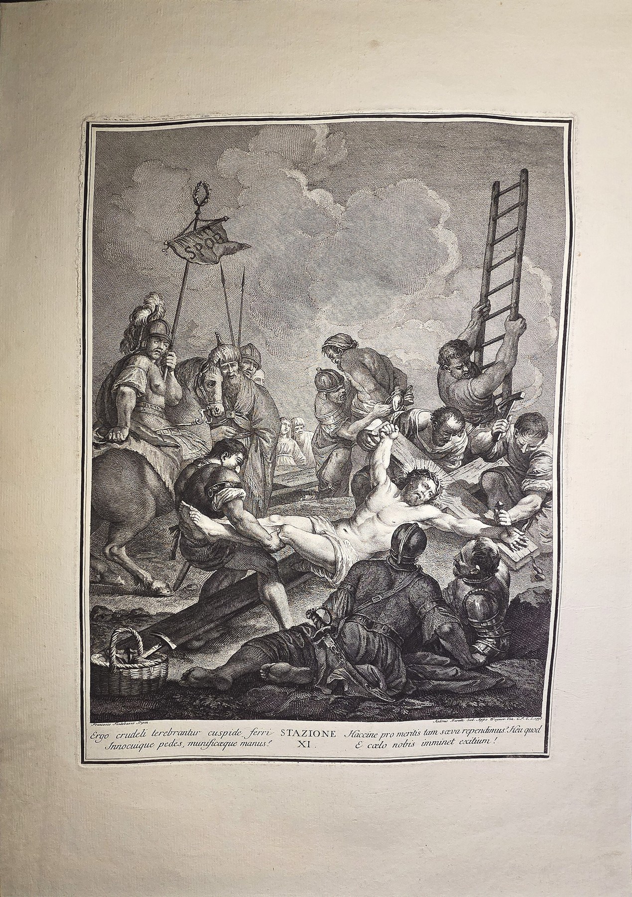 Leidensszene mit Leiter und Figurengruppe
