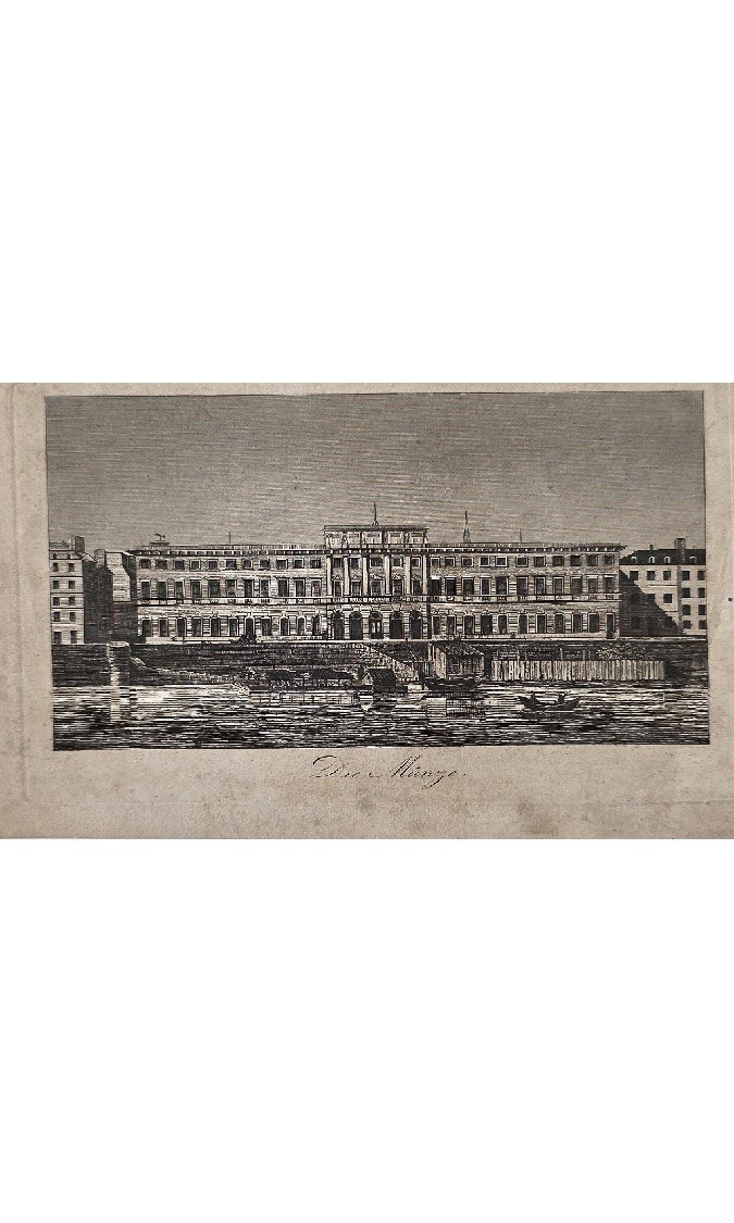 Langgestreckter Palastbau mit Fensterreihen